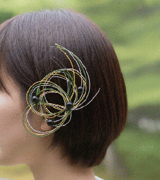 水引の流線美と漆黒ビーズの髪飾り|和装からドレスまで　20260107-2