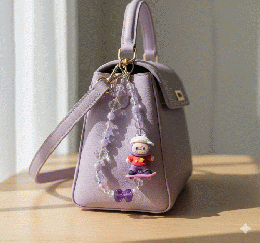 バックチャーム　人形付き　キーホルダー　20260114-2