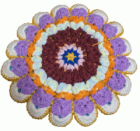 手編みのお花座布団*ふんわり極厚円座クッション20260116-2