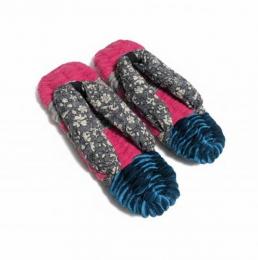 【極上の履き心地】ふっくら可愛い布ぞうり|手編み・室内履き・冷え取り・一点物　20260216-1