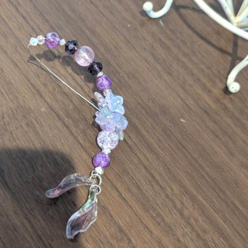 パープルイヤーフック　0013