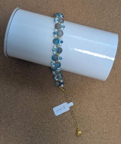 ブレスレット ブルー&ホワイト　201019-0011