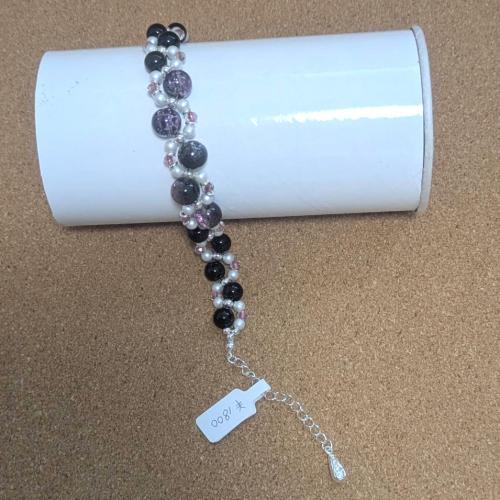 ブレスレット 濃い紫201019-0015