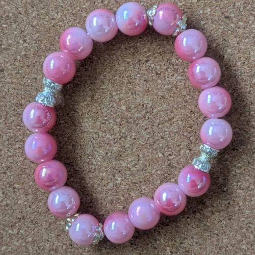 マルチカラーブレスレット　ピンク系　201019-0026