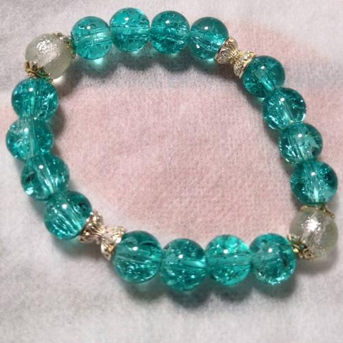 マルチカラーブレスレット　エメラルドグリーン　201019-0037