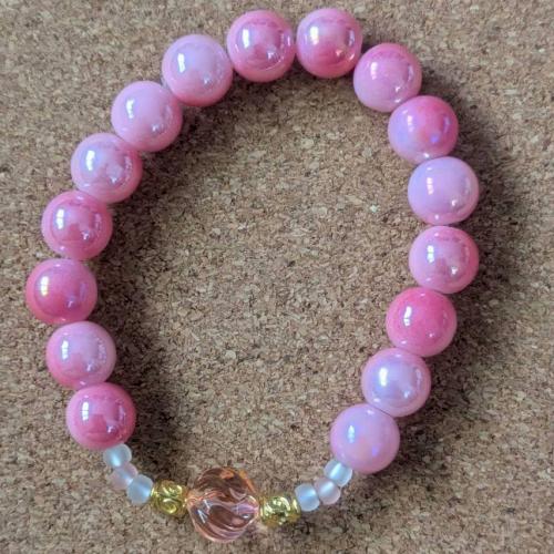 マルチカラーブレスレット　ピンク　201019-0043