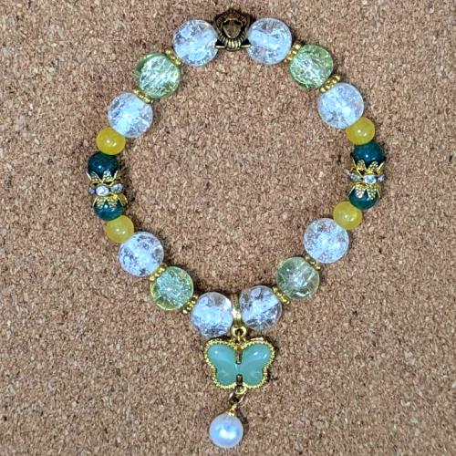 マルチカラーブレスレット　ライオンチャーム&ゴールド系　201019-0053