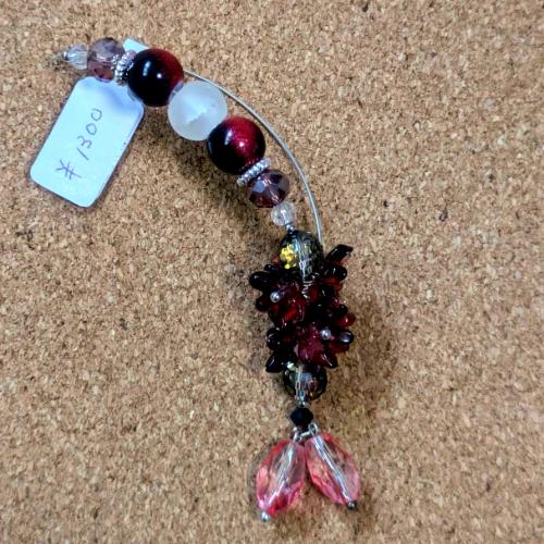 黒+赤イヤーフック　201019-0060