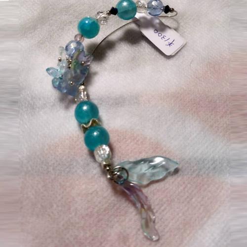 水色イヤーフック　201019-0057