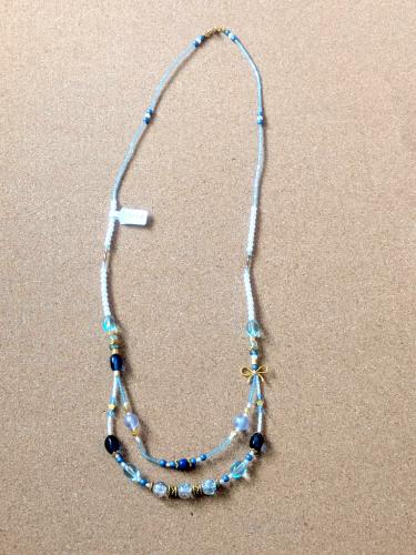 ネックレス　青色　201019-0067