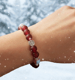 マルチカラーブレスレット　ワインレッド系(マッド)　201019-0042