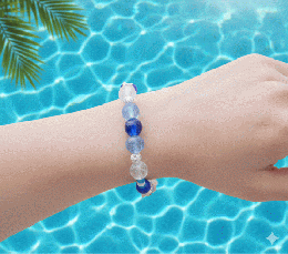 マルチカラーブレスレット　青系　201019-0025