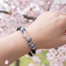 マルチカラーブレスレット　ブラック系　201019-0028