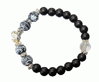 マルチカラーブレスレット　ブラック系　201019-0028