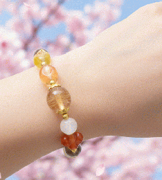 マルチカラーブレスレット　ブラウン系　201019-0044