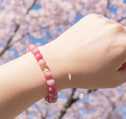マルチカラーブレスレット　ピンク系　201019-0026