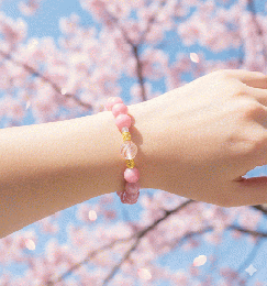マルチカラーブレスレット　ピンク　201019-0043