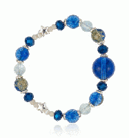 マルチカラーブレスレット　青系　201019-0046