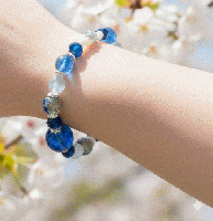 マルチカラーブレスレット　青系　201019-0046