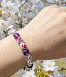 マルチカラーブレスレット　ピンク系　201019-0029