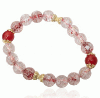 マルチカラーブレスレット　赤系　201019-0051