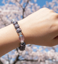 マルチカラーブレスレット　黒系　201019-0040