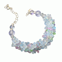 雨上がりの紫陽花ガラスブレスレット|初夏 ニュアンスカラー 清楚 20251223-7