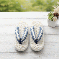 【新作】爽やかマリンボーダーの布ぞうり|素足が喜ぶ心地よさ　Z0008