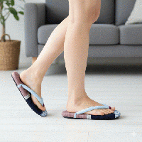 モダンな配色が目を惹くマルチカラー布ぞうり|足元から整う丁寧な暮らし・洗濯機OK　Z0011