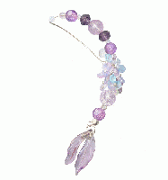 藤の花の如く。アメジストカラーと透かし花の優美な大ぶりイヤーカフフック　0013